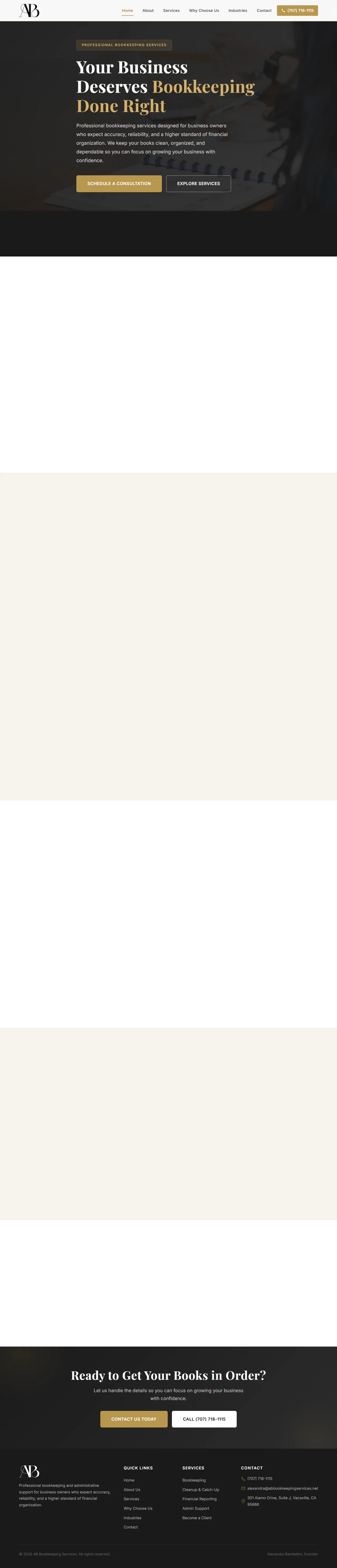 AB Bookkeeping Services Website