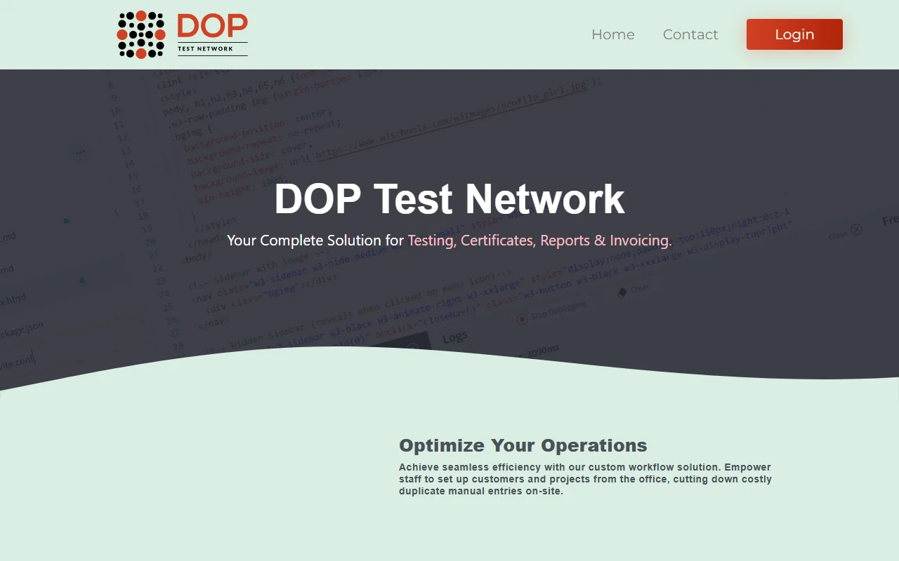 DOP Test Network — Testing & Certification Platform